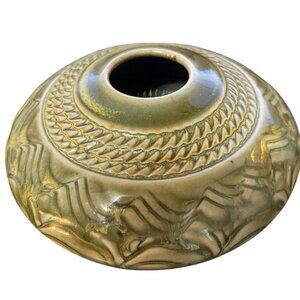 Pottery For Living Ikebana Stem Vase Frog Green Greg Johnson  Donna Gilbert